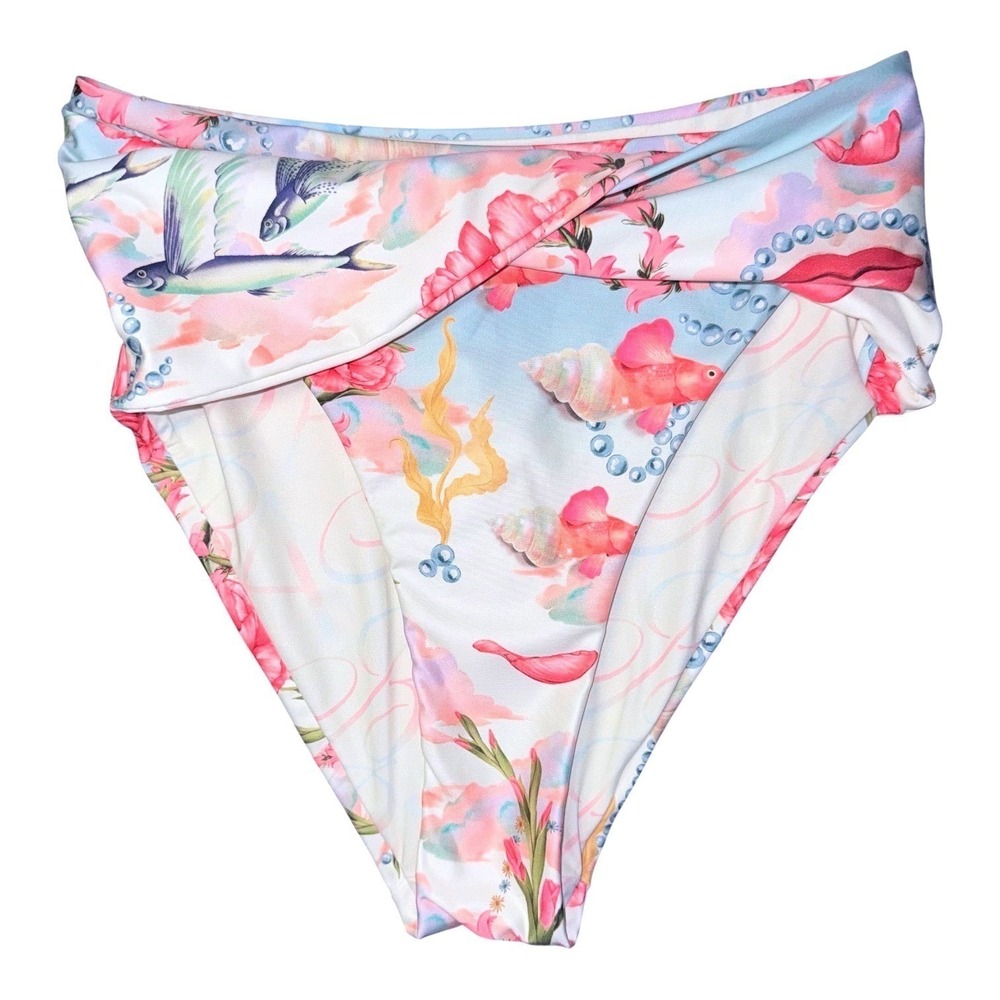 Agua Bendita Womens‎ Size Medium Lily Nacar Bikini Bottom NWT